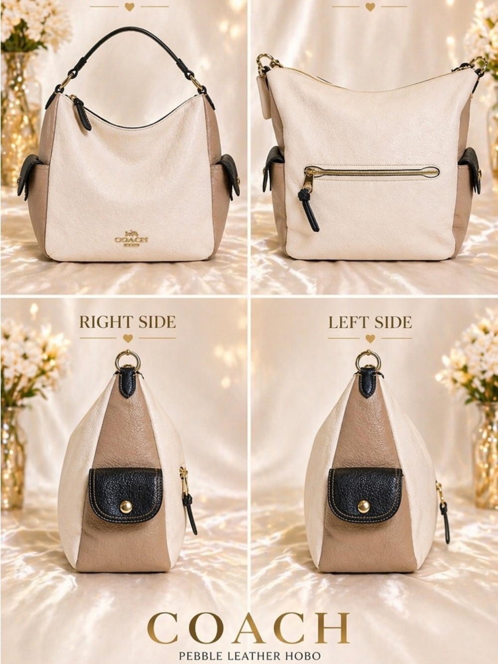 Coach Pennie Shoulder Bag In Colorblock Chalk - Picture 5 of 5